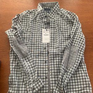 Men's Zara RELAXED FIT Checkered Shirt - Size M